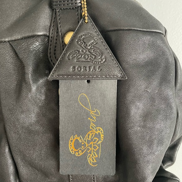 Sorial Leather Handbag w/ Detachable Shoulder Strap - Picture 2 of 16